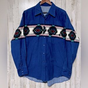 Wrangler‎ Aztec Pearl Snap XL